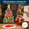 24" Prelit Tabletop Christmas Tree with Tree Skirt and Decoration Kits, 50-Count Lights pre-Lighted Artificial Mini Christmas Tree for Christmas Tabletop décor